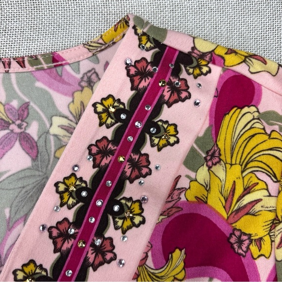 Jm Collection Women's 3/4 Sleeve V-Neck Top Size XXL - Picture 4 of 10